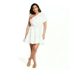 NWT! Rhode X Target Asymmetrical One Shoulder Mini Dress.